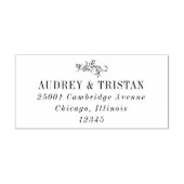 ROWAN Botanical Return Address Rubberstempel (Afrduk)