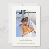 ROWAN Botanical Wedding Photo Save The Date (Achterkant)