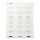 ROWAN Botanisch Retouradreslabel Etiket (Full Sheet)