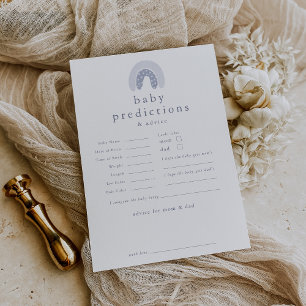 ROWAN Boy Baby Voorspellingen Baby shower Game Kaa Kaart