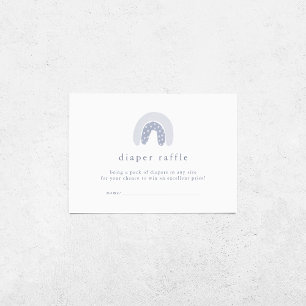 ROWAN Boy Boho Regenboog Baby shower Luier Raffle Informatiekaartje