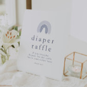 ROWAN Boy Boho Regenboog Baby shower Luier Raffle Reclamebord Met Voetstuk