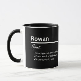 Rowan Boy Name Definition Personalized Mug Mok