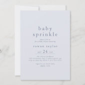 ROWAN Classic Boy Blue Boho Eenvoudige Baby Sprink Kaart (Voorkant)