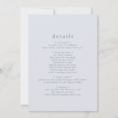 ROWAN Classic Boy Blue Boho Eenvoudige Baby Sprink Kaart (Achterkant)