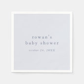 ROWAN Classic Boy Blue Rustiek Eenvoudig Baby show Servet (Voorkant)
