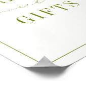 ROWAN groene kaarten en cadeaus poster (Hoek)