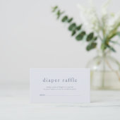 ROWAN Jongen Blauwe Luier Raffle Kaart (Staand voorkant)
