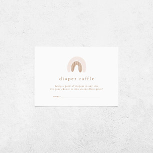 ROWAN Meisje Boho Regenboog Baby shower Luier Raff Informatiekaartje