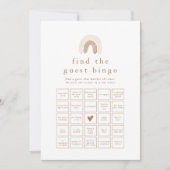 ROWAN Meisje Rainbow Vind de Gast Bingo Game Kaart (Voorkant)