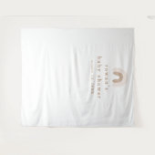 ROWAN Meisje Roze Boho Regenboog Baby shower Achte Wandkleed (Voorkant (horizontaal))