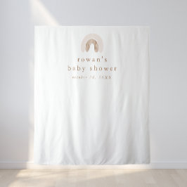 ROWAN Meisje Roze Boho Regenboog Baby shower Achte Wandkleed