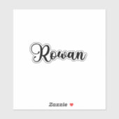 Rowan Name - Handgeschreven kalligrafie Sticker (Vel)