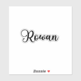Rowan Name - Handgeschreven kalligrafie Sticker