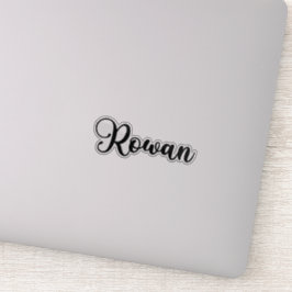 Rowan Name - Handgeschreven kalligrafie Sticker