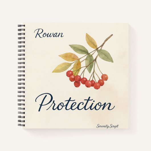 Rowan — Protection Spiral Notebook Notitieboek (Voorkant)