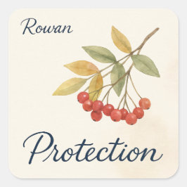 Rowan Protection Vierkante Sticker