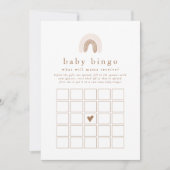 ROWAN Rainbow Baby Bingo Baby shower Game Kaart (Voorkant)
