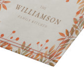 Rowan Red Berries & Fall Leaves Botanical Snijplank (Hoek)