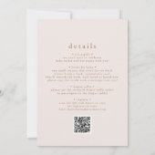 ROWAN Schattige Spring Meisje QR Boho Regenboog Ba Kaart (Achterkant)