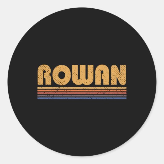 Rowan Style Ronde Sticker (Voorkant)