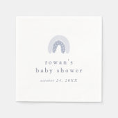 ROWAN Summer Boy Blue Boho Regenboog Baby shower Servet (Voorkant)