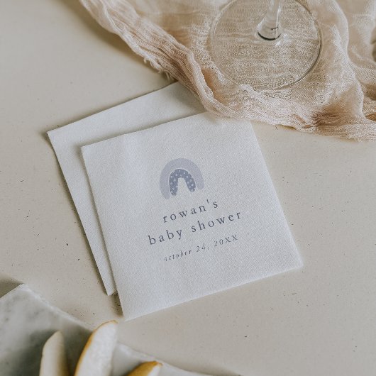 ROWAN Summer Boy Blue Boho Regenboog Baby shower Servet