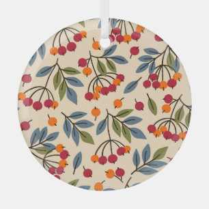 Rowan takken: Textiel  charme Glas Ornament