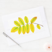 Rowan tree herfstbladeren rechthoekige sticker (Envelop)