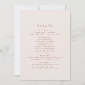 ROWAN Uniek Meisje Roze Boho Regenboog Baby Sprink Kaart (Achterkant)