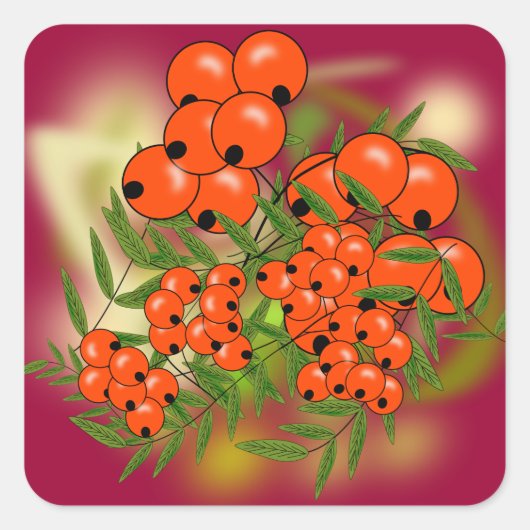 Rowan Vierkante Sticker (Voorkant)