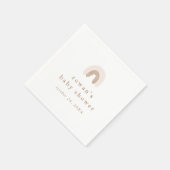 ROWAN Zomer Meisje Roze Boho Regenboog Baby shower Servet (Hoek)