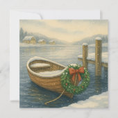 Rowboat Christmas Kaart (Voorkant)
