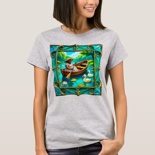 Rowboat Lady Escape T-shirt (Voorkant)