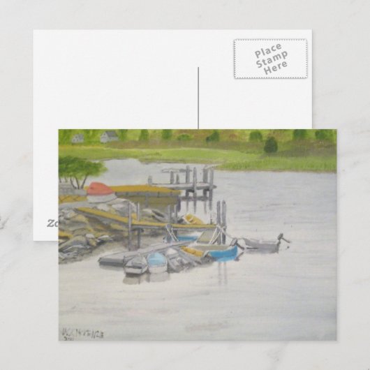 RowBoatsMenemshaPond Briefkaart (Voorkant / Achterkant)