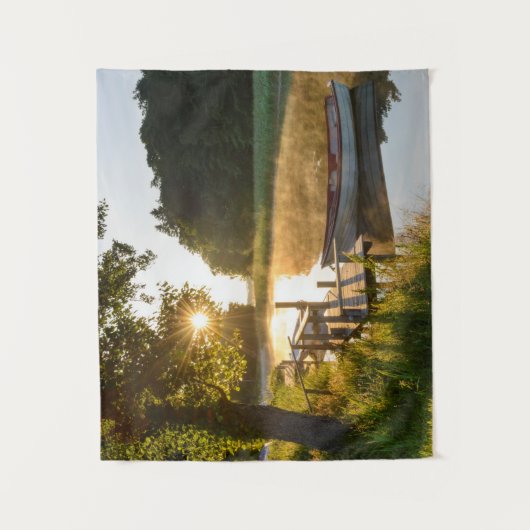 Rowboot Moored bij Lake Wandkleed (Voorkant)