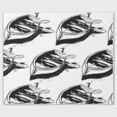 Rowboot Sketch Cadeaupapier (Vlak)