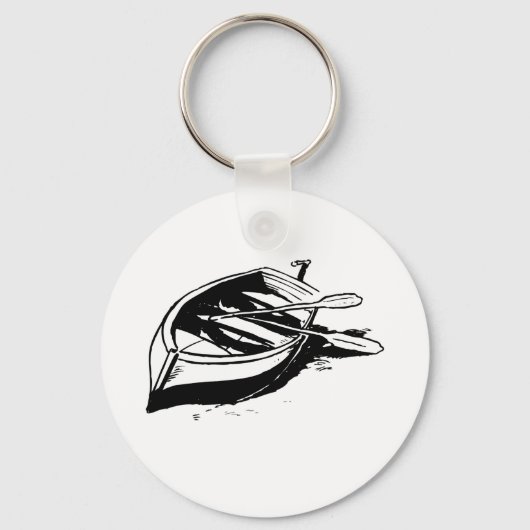 Rowboot Sketch Sleutelhanger (Achterkant)