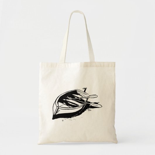 Rowboot Sketch Tote Bag (Voorkant)