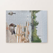 Rowboten en Duck, Stratford Upon Avon, Engeland Legpuzzel (Horizontaal)