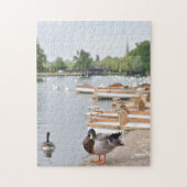 Rowboten en Duck, Stratford Upon Avon, Engeland Legpuzzel (Verticaal)