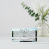 Rowboten met verbinding aan de haven visitekaartje (Staand voorkant)