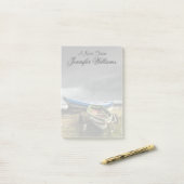 Rowboten op de kust | Engeland Post-it® Notes (Op bureau)