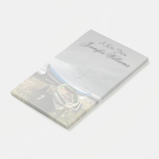 Rowboten op de kust | Engeland Post-it® Notes (Schuin)