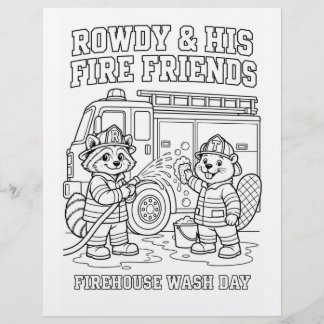 Rowdy en Tucker's Brandweerkleurenpagina voor wasd