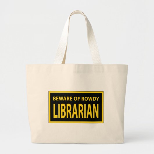 Rowdy Librarian Bag Grote Tote Bag (Voorkant)