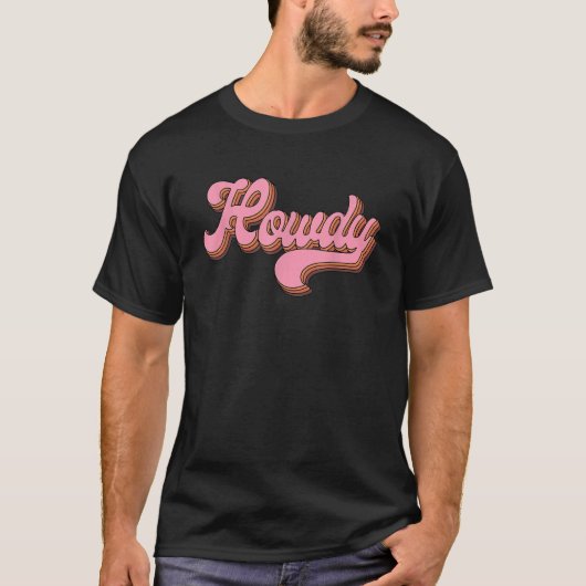 Rowdy Rodeo Western land Zuid T-shirt (Voorkant)