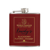 Rowdy's Whiskey Heupfles (Voorkant)