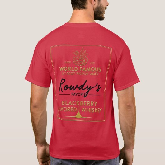 Rowdy's Whiskey T-shirt (Achterkant)