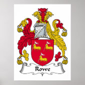 Rowe Family Crest Poster (Voorkant)